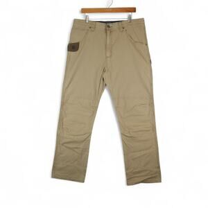 Wrangler Riggs Pants Mens 36x30 Khaki Utility Straight‎ Canvas Workwear Utility